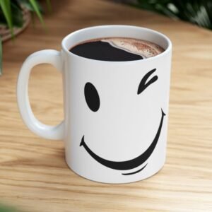 Smile Printed Ceramic Coffee Mug