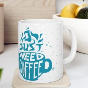 Coffee First Work Later Printed Mug