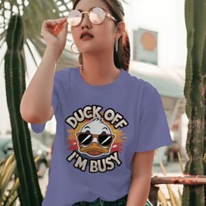 Duck Off I'm Busy Printed T-Shirt