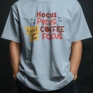 Hocus Pocus Coffee Focus Printed T-Shirt