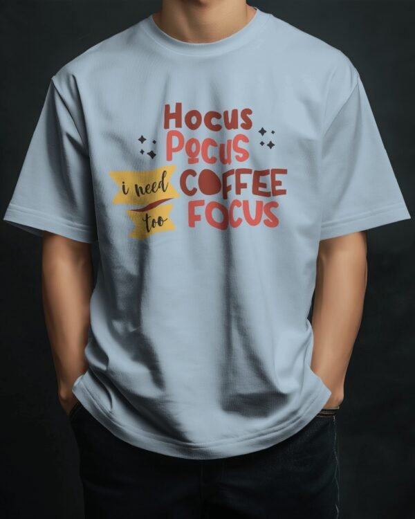 Hocus Pocus Coffee Focus Printed T-Shirt