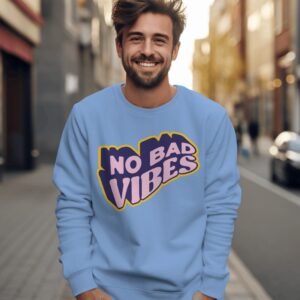 No Bad Vibes Graphic Sweatshirt