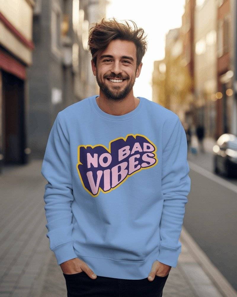 No Bad Vibes Graphic Sweatshirt