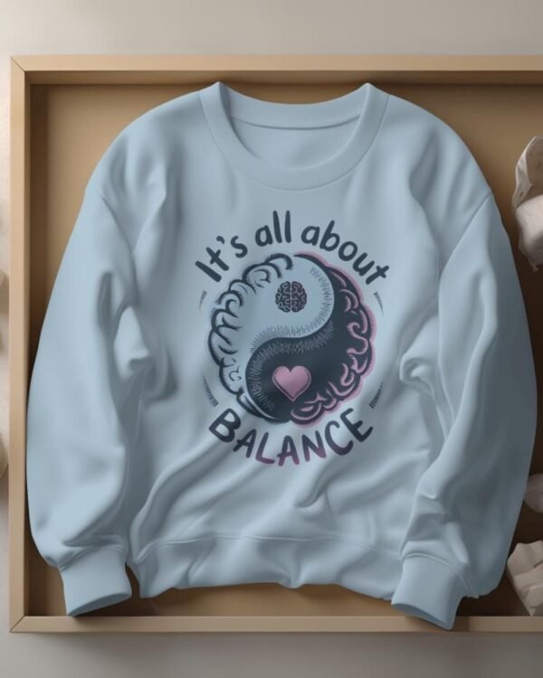 It's All About Balance Printed Sweatshirt