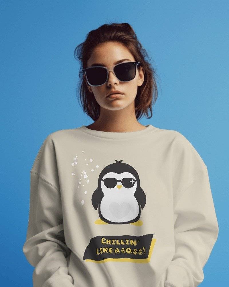 Chillin Like A Boss Printed Sweater