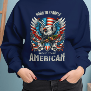 Proud To Be American Printed Sweater