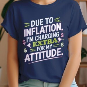 Due to Inflation, I'm Charging Extra Printed T-Shirts