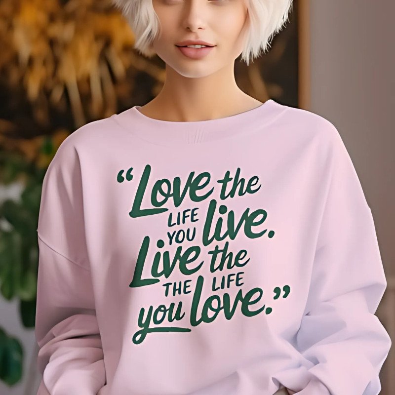 Live The Life You Love Personalized Sweatshirts